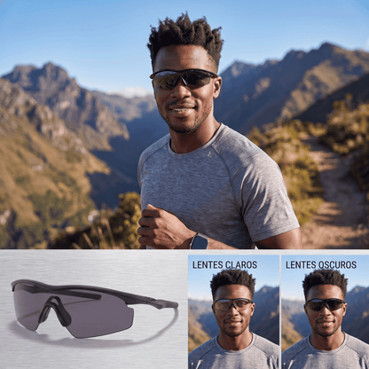 Kit Gafas Deportivas OKL Strike – 6 Lentes Intercambiables + Estuche Rígido