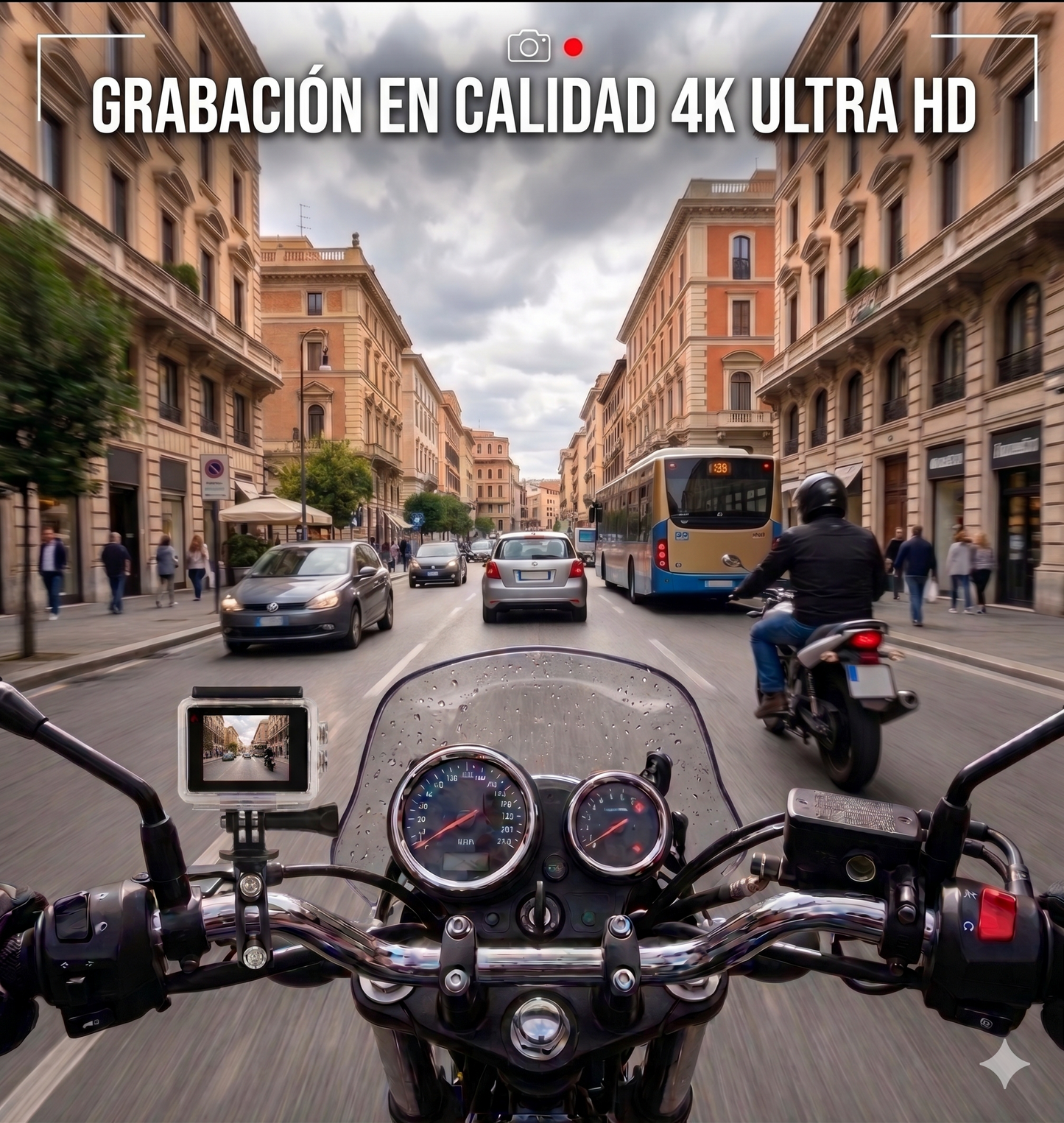 Cámara Acción 4K Ultra HD con control remoto