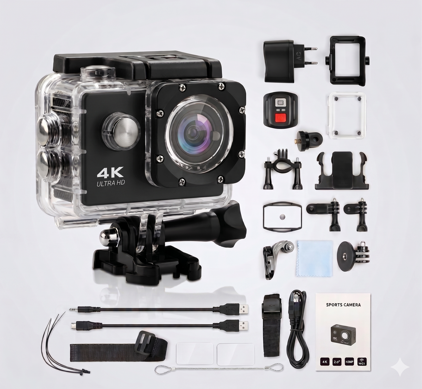 Cámara Acción 4K Ultra HD con control remoto