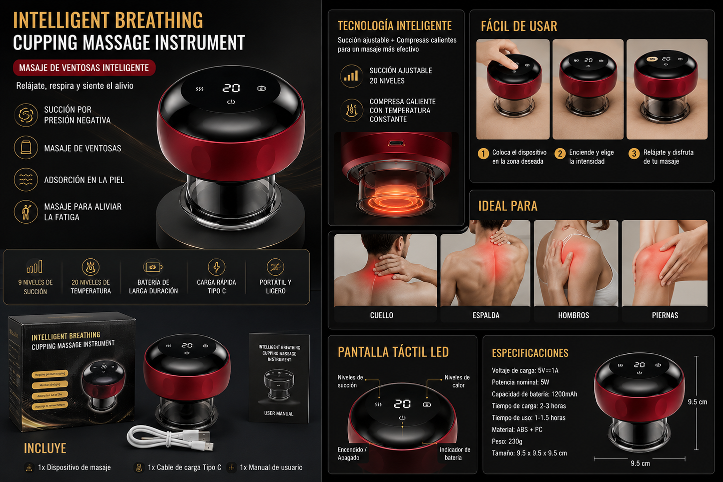 Ventosa de Masaje Inteligente "INTELLIGENT BREATHING"