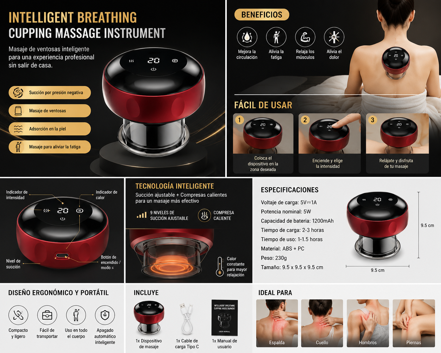Ventosa de Masaje Inteligente "INTELLIGENT BREATHING"